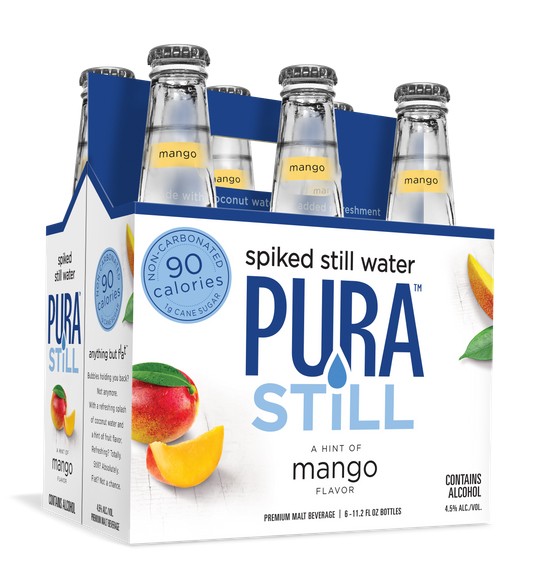 Pura Still - Mango Spiked Still Water (1 Case)